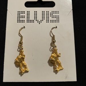 PELVIS Gold Guitar Earrings